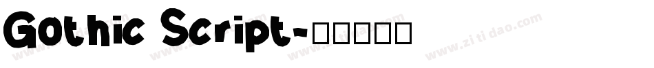 Gothic Script字体转换